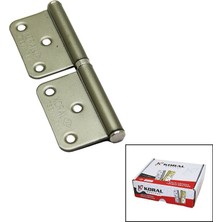 Koral Çelik Cerman Yönsüz Sabit Menteşe 12CM Saten - 20'li Paket