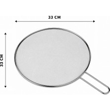 İbico Ibico İ22-426 Tel Yağ Sıçratmaz 33CM Sap 17CM Krom Saplı Metal Çerçeve Lux - 12'li Paket