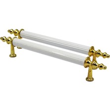 KRT İBİCO-921 Boru Kulp 13CM Orta Altın Beyaz - 10'li Paket