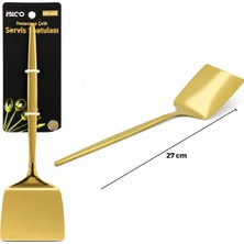 İbico Ibico İ22-453 27CM Gold Altın Metal Servis Spatula - 12'li Paket