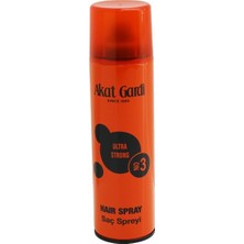 Akat Gardi Saç Spreyi 180ML No:3 Turuncu Ultra Strong - 12'li Paket