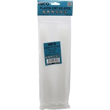 İbico Ibico İ13-108 Cırt Kelepçe 4.8X300MM 100 Adet Beyaz Plastik Kablo Bağı - 10'li Paket