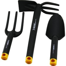 Sgs Tools SGS-3120 Çapa Bahçe Seti 3 Adet Siyah Kürek Tırmık Plastik - 6'li Paket