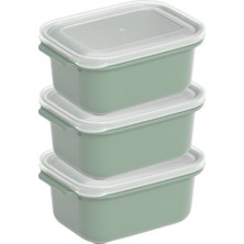 Dünya DP-31261-999 Easy Keep Saklama Kabı 3 Adet 500ML D.dörtgen Şeffaf Kapak Renkli Plastik - 12'li Paket