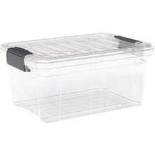 Dünya DP-33112-102 Çok Amaçlı Saklama Kutusu ve Organizer 3.2lt 248X170X120MM Şeffaf Kilitli Kapak - 24'li Paket