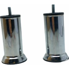 KRT Ibico 12CM Koltuk Baza Ayak 90-1013-1-01 M10 Kalın Vidalı - 10'li Paket