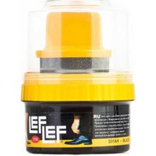 Nuri Leflef Krem Ayakkabı Boyası 60ML Hazır Siyah Cilalı Süngerli - 12'li Paket