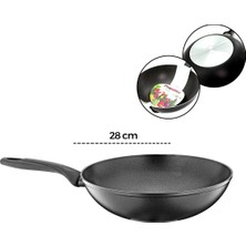 Papilla Ragnar 28CM BRKT-739446 Granit Work Pan Şef Tava Tek Saplı Dış Kırçıl - 6'li Paket