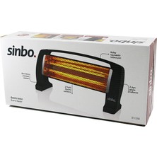 Sinbo SFH-3399 Elektrikli Isıtıcı Soba 2X500W 2 Tüplü Masa Altı Devrilme Emniyet - 4'li Paket