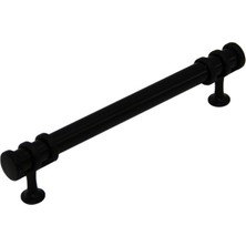 KRT İBİCO-944 Boru Çekmece Kulp 12.8cm Kulp Siyah Yüzük Siyah - 10'li Paket