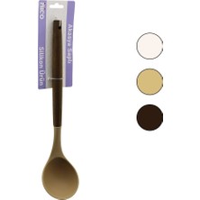 İbico Ibico İ22-016 30.5cm Küçük 60ML Kepçe Servis Renkli Silikon Ahşap Akasya Saplı - 6'li Paket