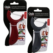 Qlux Ideas Qlux L-00623 Döner Başlıklı Soyacak 2in1 Dikey Yatay Kullanım - 50'li Paket