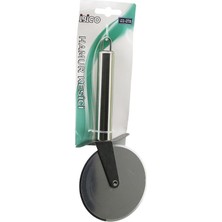 İbico Ibico İ22-078 Pizza ve Hamur Kesici Rulet Çap: 8.8cm Krom Saplı 10CM Büyük Metal Tek Başlı - 12'li Paket