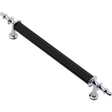 KRT İBİCO-976 Boru Kulp 12.8cm Krom Siyah - 10'li Paket