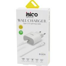 KRT Ibico İB-4200 ( Type-C To Telefon Şarj 20W-1.5A 9V-12V-3.0A Ev Başlık+ Kablo 1mt Hızlı Iphone Set - 5'li Paket