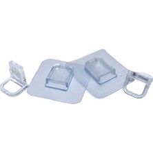 Enfa ENF-341 Raf Ayak Aparatı 4 Adet Şeffaf Pvc Yapışkanlı - 10'li Paket