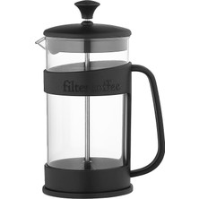 Qlux Ideas Qlux Barista L-00845 Bitki Süzgeç 400ML Kapak Frechpress Plastik Kafes Mika Kristal Pls.hazne - 16'li Paket