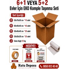 Kutu Deposu 6+1 ve 5+2 Evler Için Eko Komple Taşınma Seti