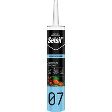 Selsil SELSİL-2449 07 Silikonu 280ML Şeffaf Akvaryum - 25'li Paket