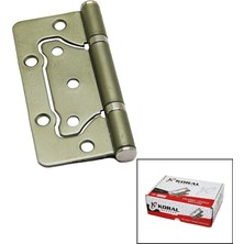 Koral Çelik Kelebek Yönsüz Menteşe 10CM Saten - 20'li Paket