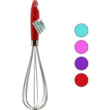 İbico Ibico İ22-066 Çelik Metal Çırpıcı 35CM Çırpıcı: 20.5cm + Sap: 14.5cm Renkli Plastik Saplı - 12'li Paket
