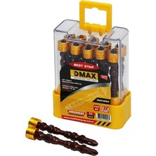 DMAX-4564 Mıknatıs Uçlu Bits PZ2X65MM Yıldız Çift Yönlü - 10'li Paket