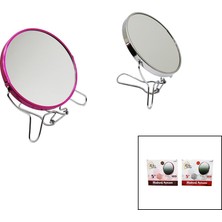 Bella House K-4504 K-0902 Metal Çerçeve ve Ayaklı Makyaj Aynası 5" Yuvarlak Büyüteçli Çift Yönlü - 12'li Paket