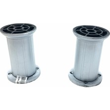 KRT Ibico Koltuk Baza Ayak 10CM x 51MM 90-2802-10-12 Gri Plastik Ayarlanabilir - 10'li Paket