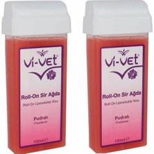 Vi-Vet Roll-On Yoğun Pudralı Kartuş Sir Ağda 100ML - 24'li Paket