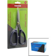 Taksun GL-127 Terzi Makası 7" ½ Bakır Pim Germany Alman Sitil Abs Renkli Plastik Saplı - 12'li Paket