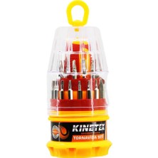 Kinetex KTX-2686 Telefon ve Tornavida Bits Uç Seti 31 Adet 31in1 30 Adet Uç + 1-T.vida Sapı - 20'li Paket