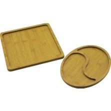 Pablito Home Pablıto PBT-519 Sunum Tepsi Set Kare 26CM 2-Dalgalı Bölme Oval 19.5X26CM 2 Model 2 Bölmeli Oval - 24'li Paket