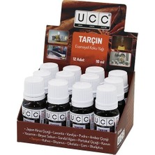 Ucc Esansiyel Koku Yağı 10ML Tarçın Buhardanlık Çamaşır Makine Ütü Vb. Kullanım - 12'li Paket