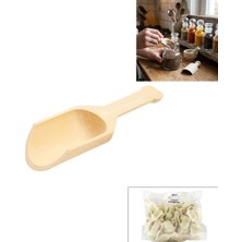 İbico Ibico İ22-403 Kürek Baharat 3cm Kaşık Ahşap Bambu - 50'li Paket