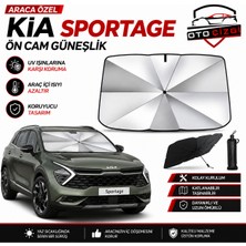OtoÇizgi Kia Sportage Şemsiye Tip Ön Cam Güneşliği Katlanabilir Uv Korumalı Araç Cam Güneşlik