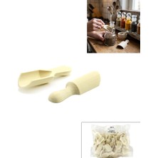 İbico Ibico İ22-401 Kürek Baharat 2.5cm Kaşık Ahşap Bambu - 100'LI Paket