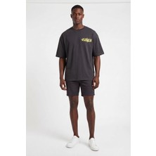 Blow Up Future Gen No Angel Siyah Oversize Erkek T-Shirt 141309