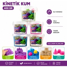 Acrox AX-828 Kinetik Kum Renkli 400GR 2 Adet Plastik Kalıp Kurmaz Ele Yapışmaz - 24'li Paket