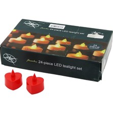 Flawless LED Tealight Set SDR-LM-001 Kalpli Mini Ledli Pilli Mum - 24'li Paket