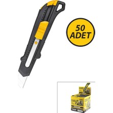 Sgs Tools SGS-1795 Falçata Maket Bıçak 50 Adet Siyah Plastik Gövde - 50'li Paket