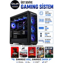 Özlen XXL4 İ7 14700K RTX 5070 Tİ 16GB 32GB DDR5 Ram 1TB M.2 SSD Üst Seviye Oyuncu Bilgisayarı