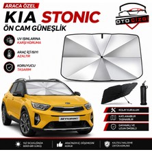 OtoÇizgi Kia Stonic Şemsiye Tip Ön Cam Güneşliği Katlanabilir Uv Korumalı Araç Cam Güneşlik