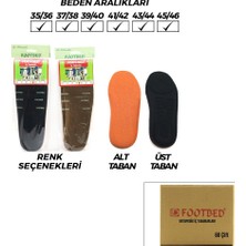 Footbed Ayakkabı Keçesi Klimalı Konforlu Ortapedik Tekstil Iç Astar Poliüretan Köpük Taban - 60'li Paket