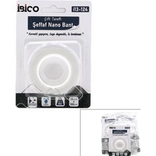 İbico Ibico İ13-124 Şeffaf Çift Taraflı Max : 5.5kg 1.8CMX1MT Bandı Nano Bant - 12'li Paket