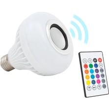 Powermaster Bluetooth Müzik Çalar + Kumandalı Rgb LED Ampul Om-30