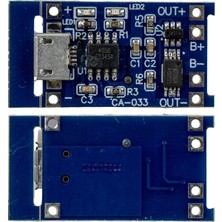 Weko CA-033-MK 1s 5A Micro USB Bms Devresi 18650 Lityum Batarya Şarj Modülü