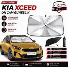 OtoÇizgi Kia Xceed Şemsiye Tip Ön Cam Güneşliği Katlanabilir Uv Korumalı Araç Cam Güneşlik