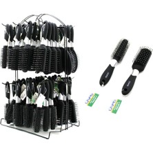 Onas ONS-724-726-727 Fön ve Saç Fırçası Tarak Oval Mix Metal Standlı Fön Düz - 64'li Paket
