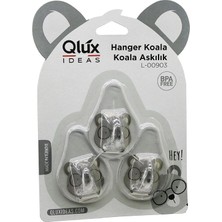 tp Buğz 3pcs Koala Askı Şeffaf Askı Yapışkanlı Montaj BX40