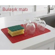 tp Buğz Silikon Bulaşık Kurulama Matı 30*40 cm Gıdaya Uygun Uzun Ömürlü BX40
